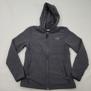 The North Face Womens Small Stretch ThermoBall Hooded Insulated Jacket Full Zip